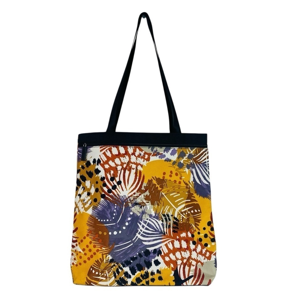 Vera Bradley Painted Feather Lighten Up Front Zip Tote 15.5” x 14” x 3.5”